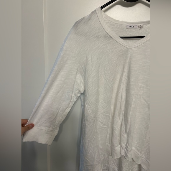 Wilt 3/4 Sleeve V-Shirt Tail Tee - Picture 6 of 8